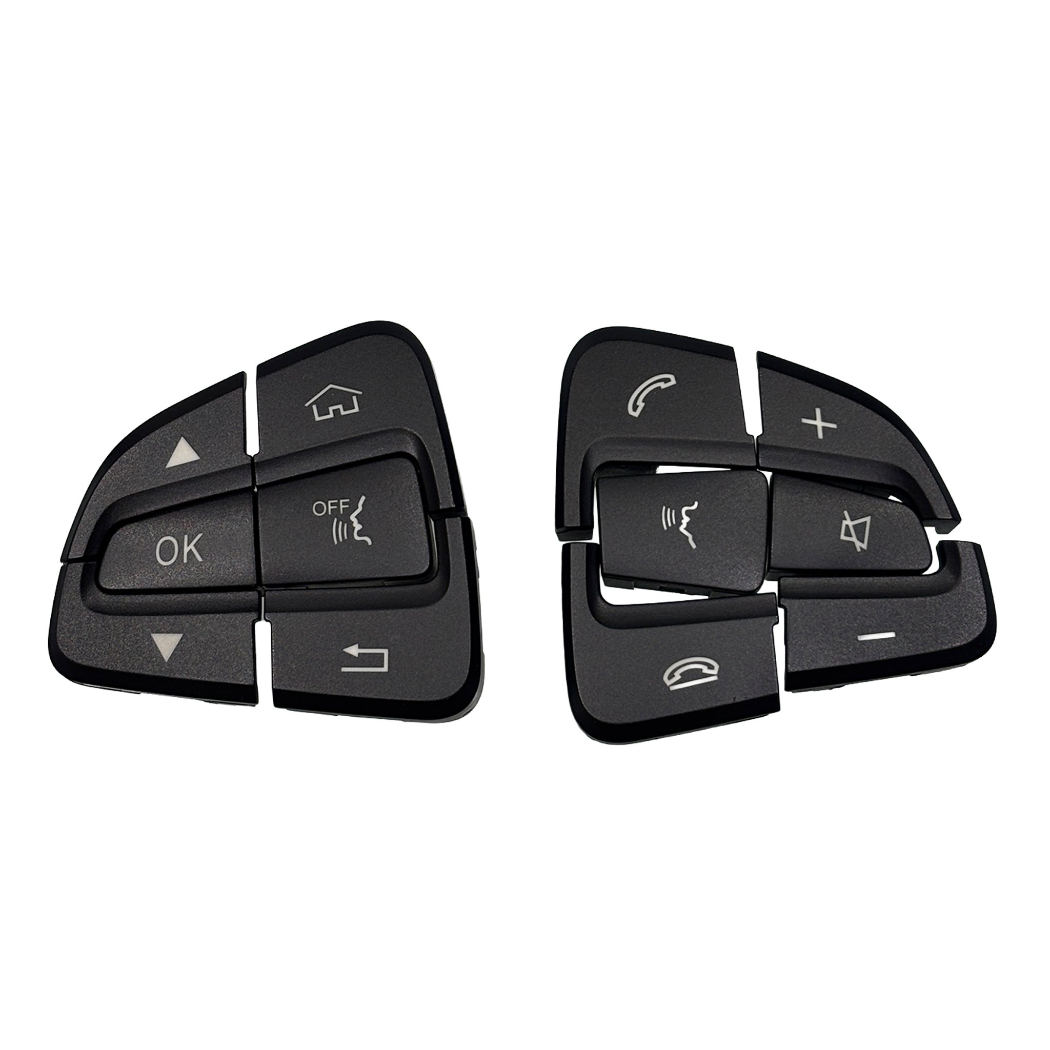 Steering Wheel Buttons Set for MERCEDES-BENZ C-CLASS W205 (2014-2023) in Black color PC and ABS material
