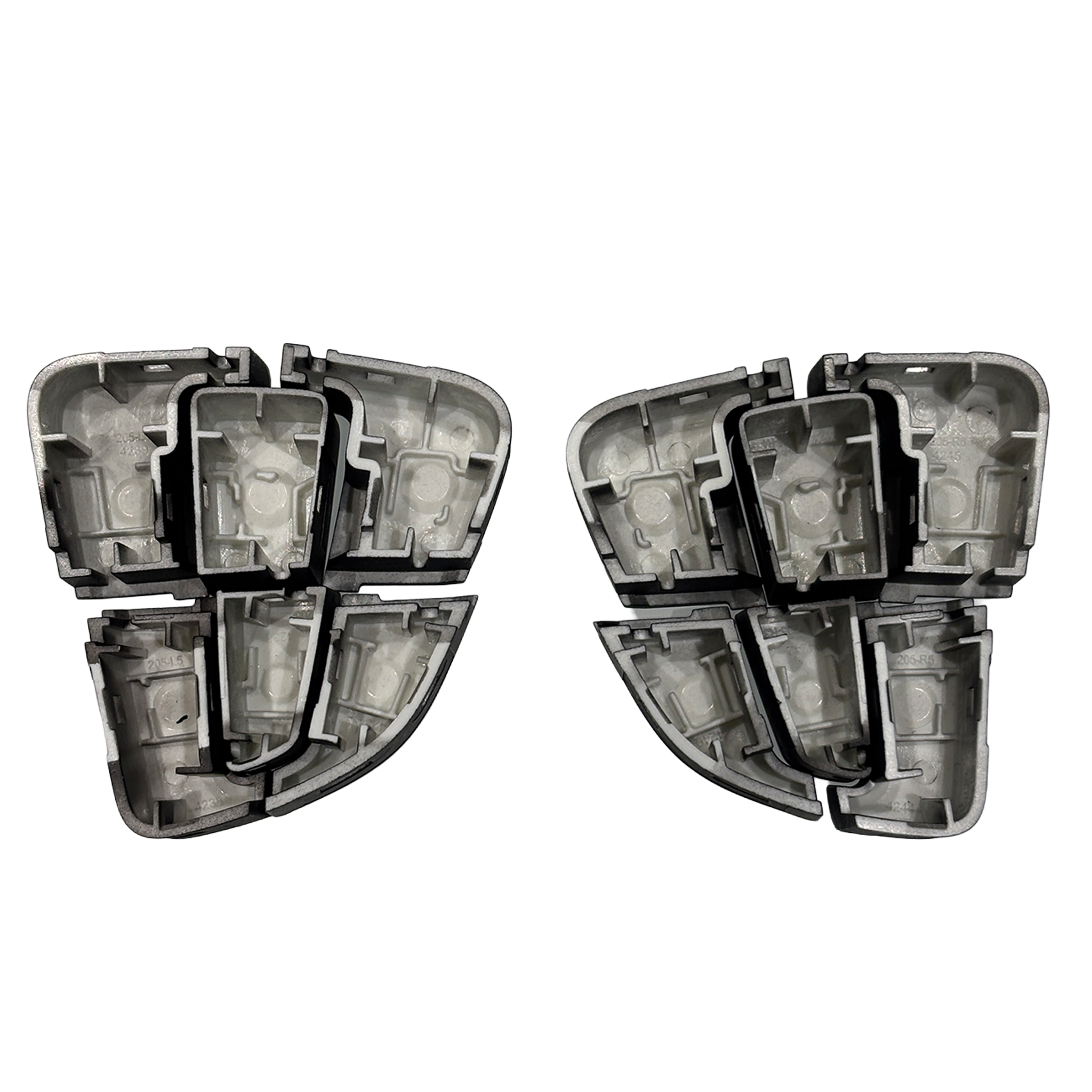 Steering Wheel Buttons Set for MERCEDES-BENZ GLC W253 (2015-2023) in Black color PC and ABS material