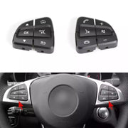Steering Wheel Buttons Set for MERCEDES-BENZ GLC W253 (2015-2023) in Black color PC and ABS material