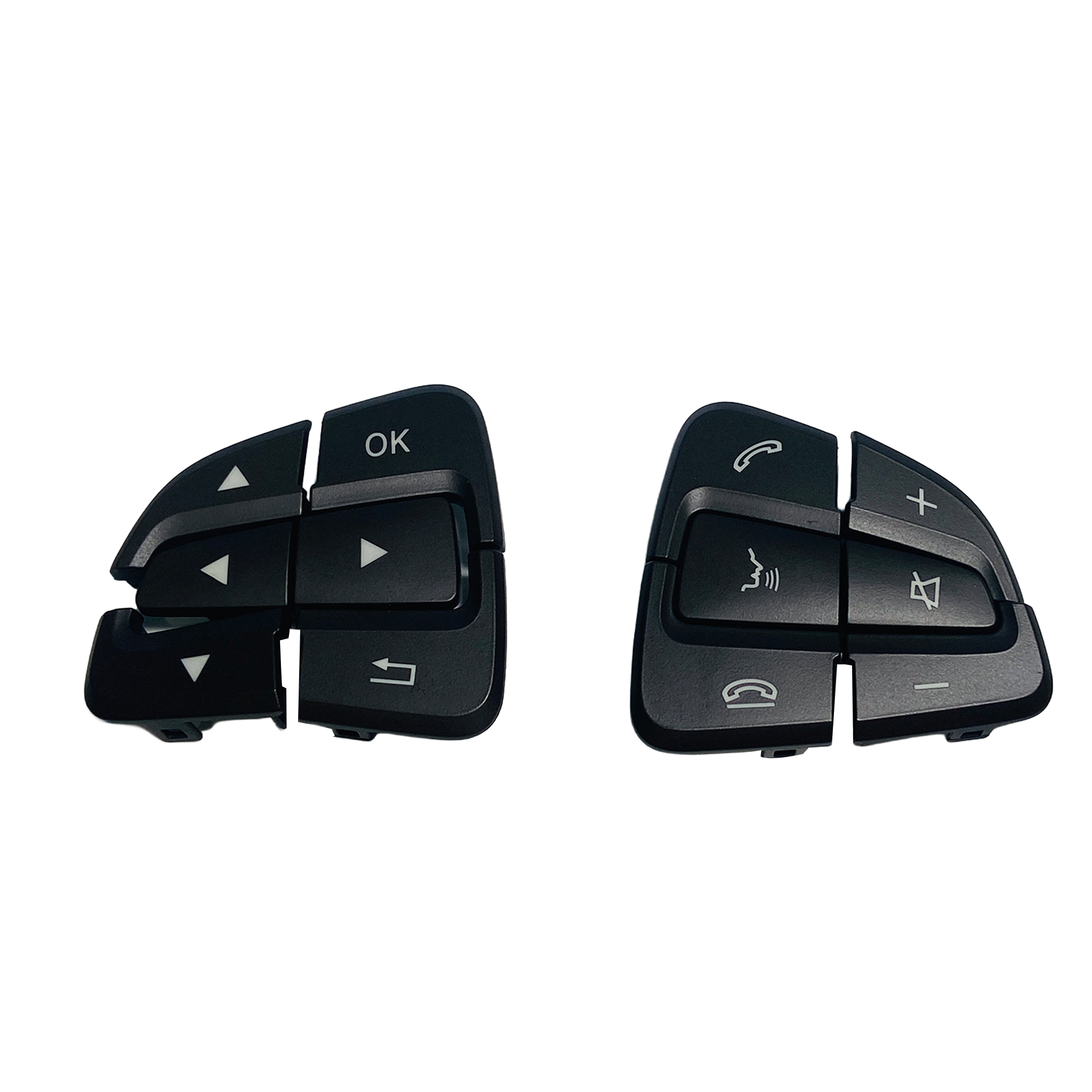 Steering Wheel Buttons Set for MERCEDES-BENZ ML-CLASS W166 (2012-2015) in Moka color PC and ABS