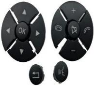 Steering Wheel Buttons Set for MERCEDES-BENZ S-CLASS W221 (2006-2013) in Black color New Model