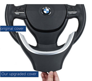 Steering Wheel Cover Trim for BMW 5 SERIES GRAN TURISMO F07 (2009-2019) Chrome