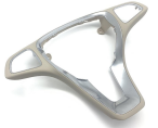 Steering Wheel Cover Trim for MERCEDES-BENZ E-CLASS W213 (2016-2023) in Beige color Matte Chrome