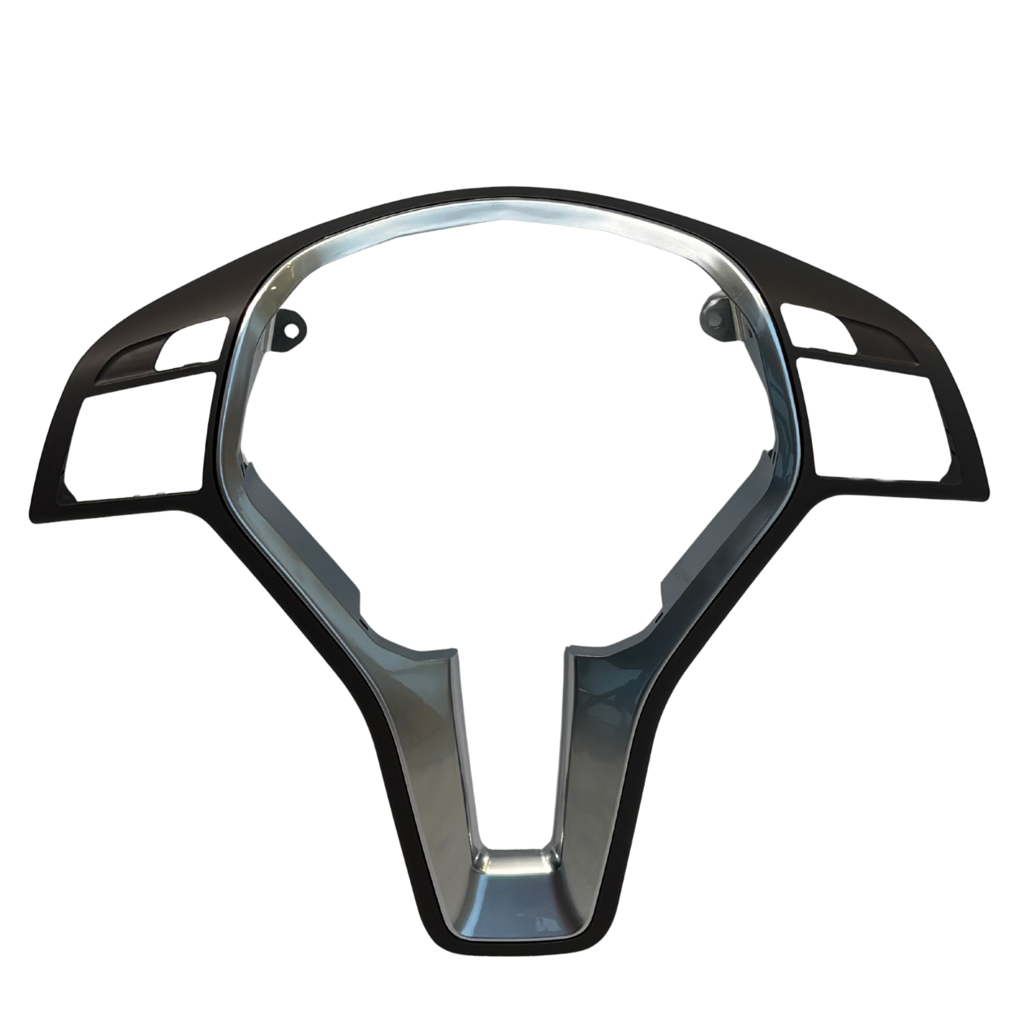 Steering Wheel Cover for MERCEDES-BENZ E-CLASS W207 (2010-2016) in Moka & Silver color Trim 35MM