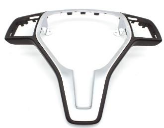 Steering Wheel Cover for MERCEDES-BENZ GLA-CLASS X156 (2014-2019) in Moka & Silver color Trim 35MM
