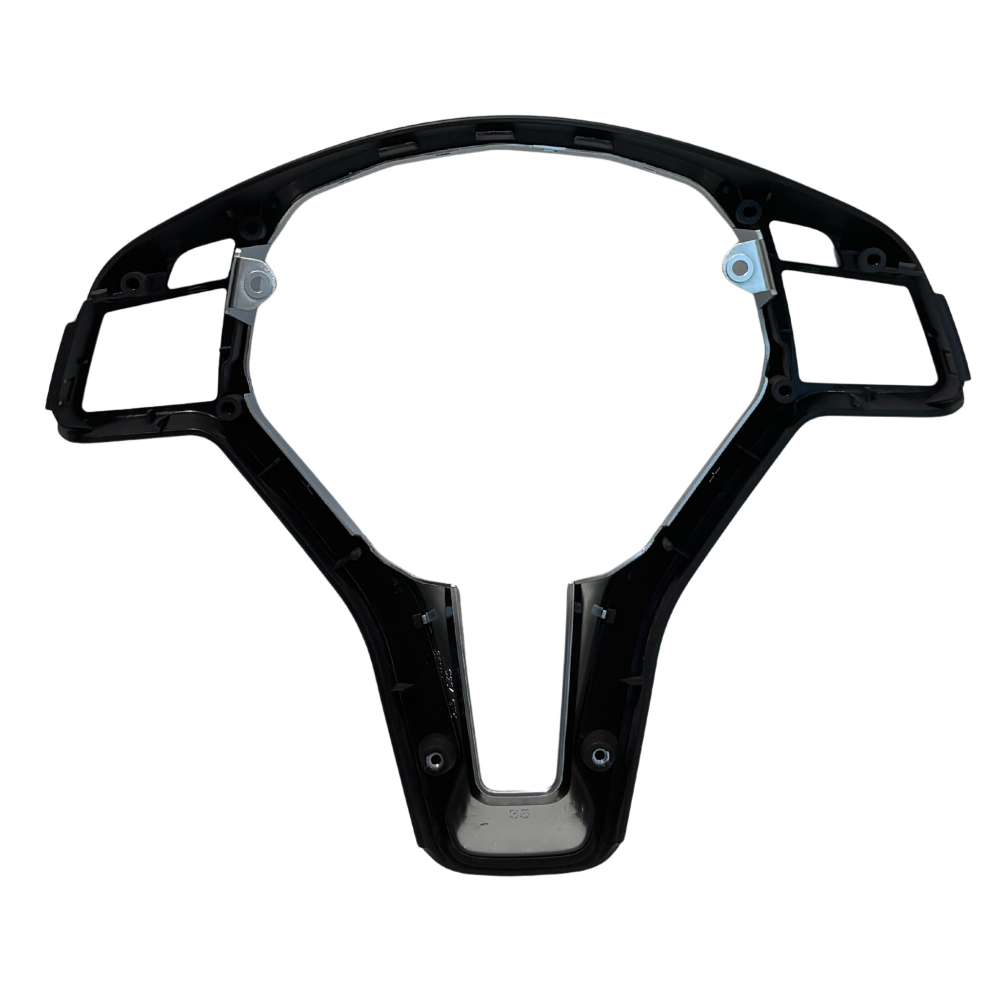 Steering Wheel Cover for MERCEDES-BENZ GLK-Class X204 (2010-2015) in Moka & Silver color Trim 35MM