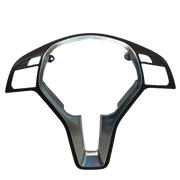 Steering Wheel Cover for MERCEDES-BENZ GLK-Class X204 (2010-2015) in Moka & Silver color Trim 35MM
