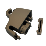 Sun Visor Mirror Clips Set for AUDI Q7 4LB (2006-2015) in Beige color