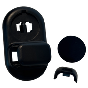Sun Visor Mirror Clips Set for MINI MINI CLUBMAN F54 (2017-2024) in Black color