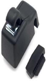 Sun Visor Mirror Clips Set for VW TOUAREG 7P (2012-2018) in Black color