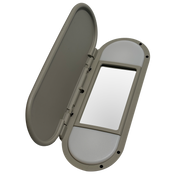Sun Visor Mirror for MINI MINI CLUBMAN F54 (2017-2024) in Gray color with Light