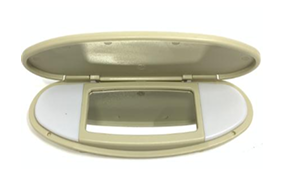 Sun Visor Mirror for MINI MINI CLUBMAN R55 (2007-2014) in Light Beige color With Light