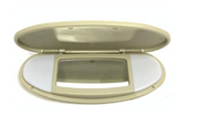 Sun Visor Mirror for MINI MINI CLUBMAN R55 (2007-2014) in Light Beige color With Light