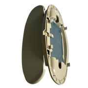 Sun Visor Mirror for MINI MINI CLUBMAN R55 (2007-2014) in Light Beige color With Light