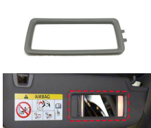 Sun Visor Mirror for PORSCHE PANAMERA 970 (2009-2016) in Gray color