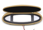 Sun Visor Shade Mirror Assembly Model B for PORSCHE 911 997 (2004-2012) in Beige color