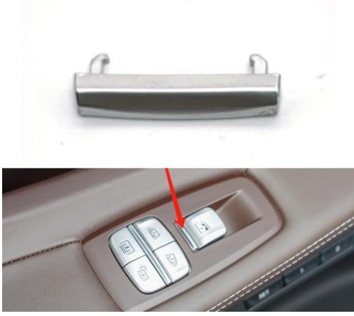 Switch Cover for BMW 7 SERIES G12 (2015-2022) in Chrome color Short Model