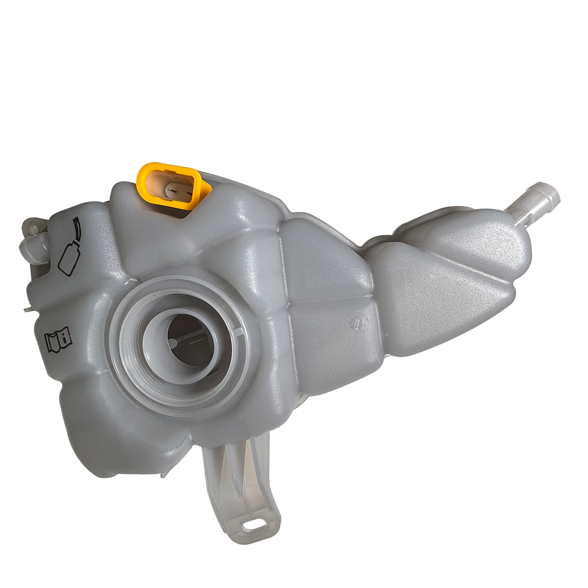 Coolant Expansion Tank for AUDI A8 4H2 (2010-2018) in White / Translucent color from high-quality heat-resistant plastic