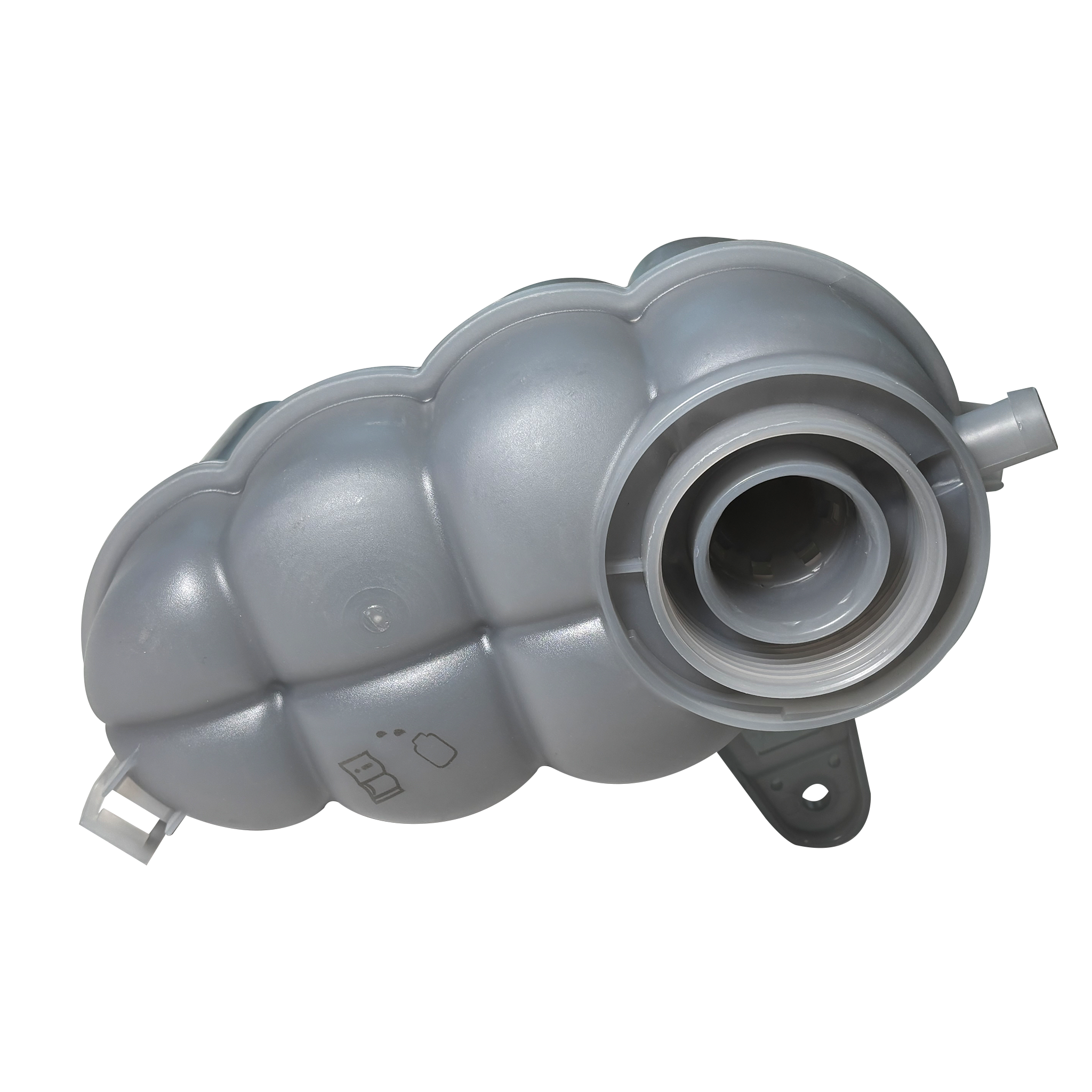 Coolant Expansion Tank for AUDI A4 8W2 (2016-2019) in White / Translucent color high-quality heat-resistant plastic, without cap or sensor