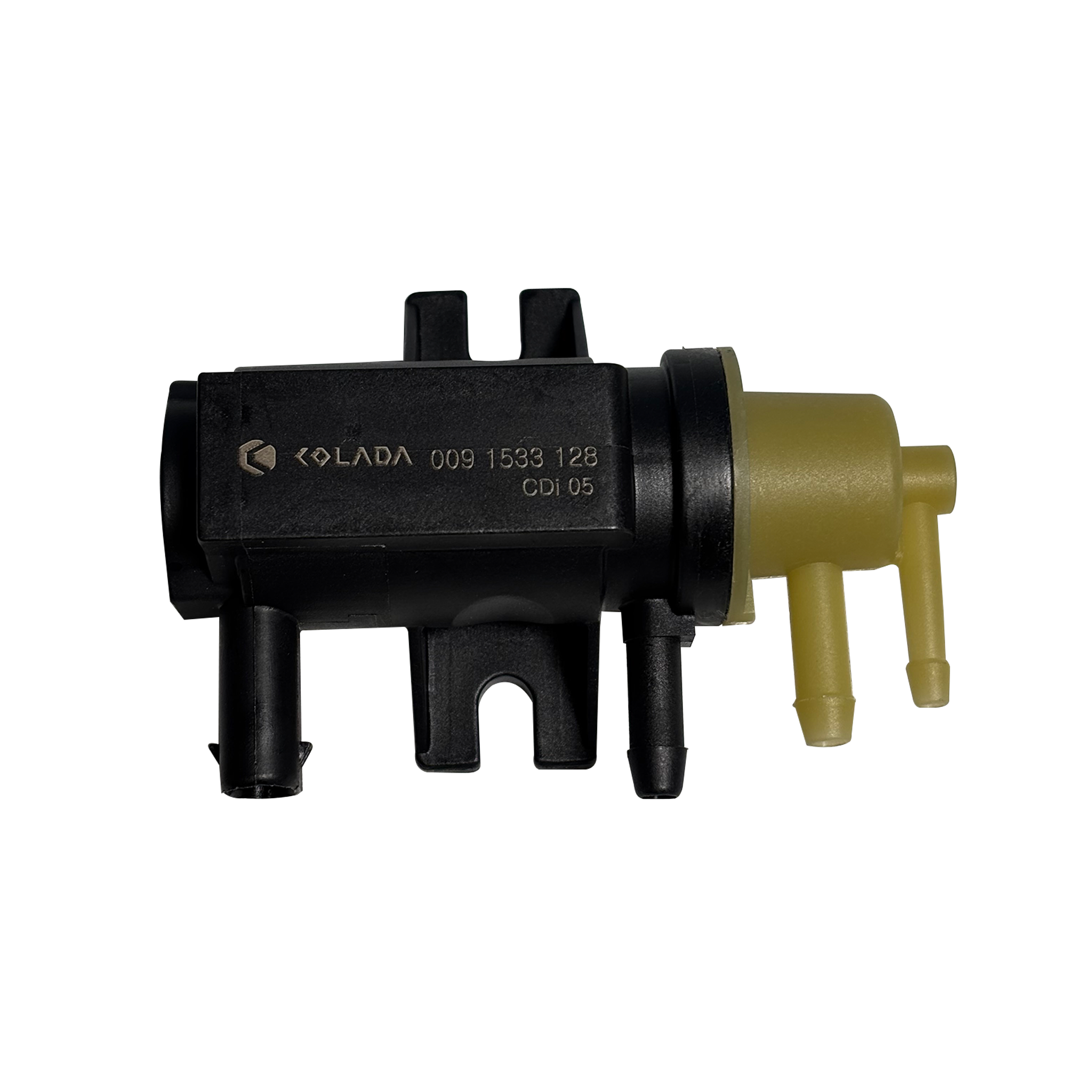 Turbo Boost Pressure Solenoid Valve for MERCEDES-BENZ CLS C218 (2011-2017) in Black color Plastic and metal, 2 pins, oval connector