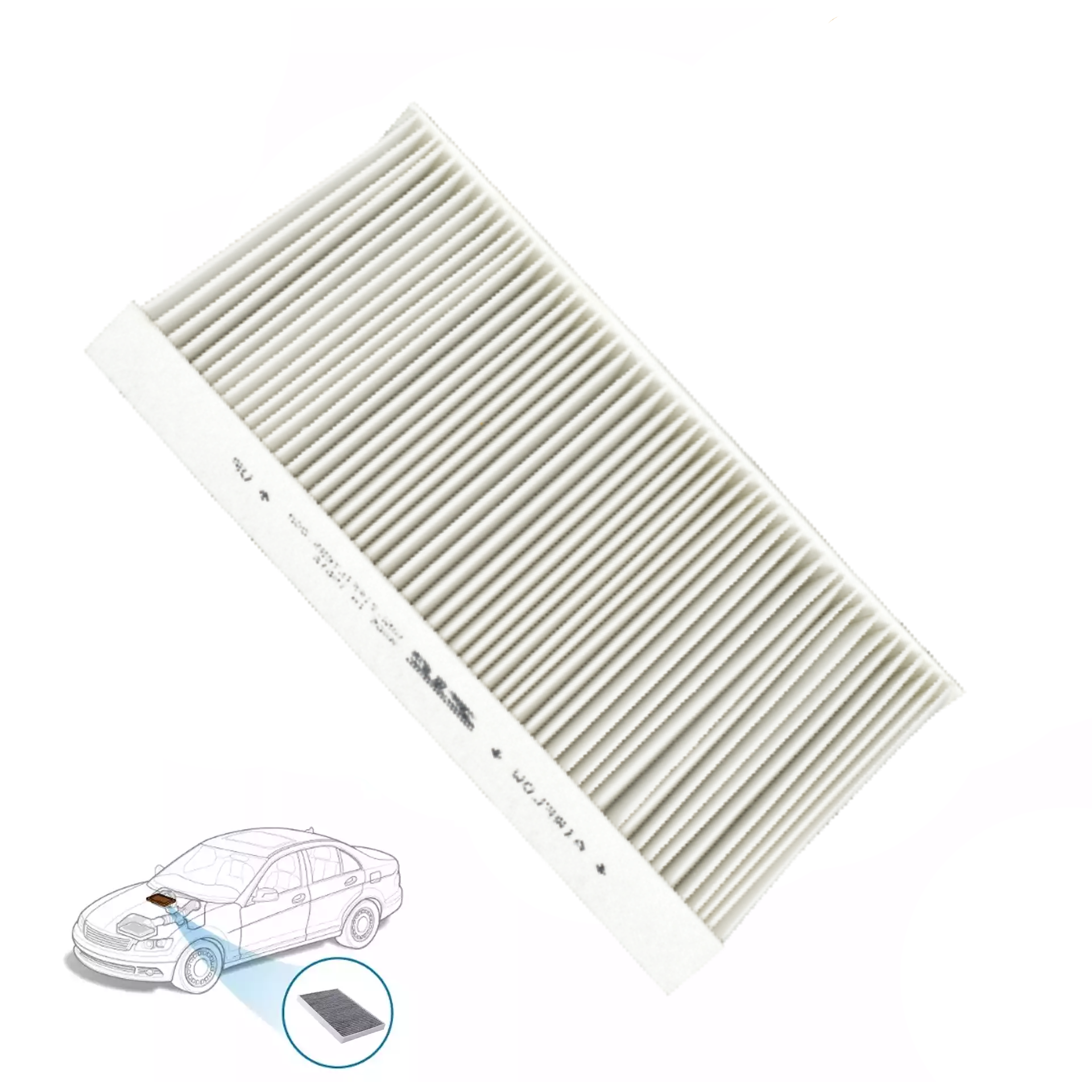 Buy ZIP Car Cabin Air Filter for BMW 5 Series E60 Sedan (2004-2010) Set Of 2 PCS 