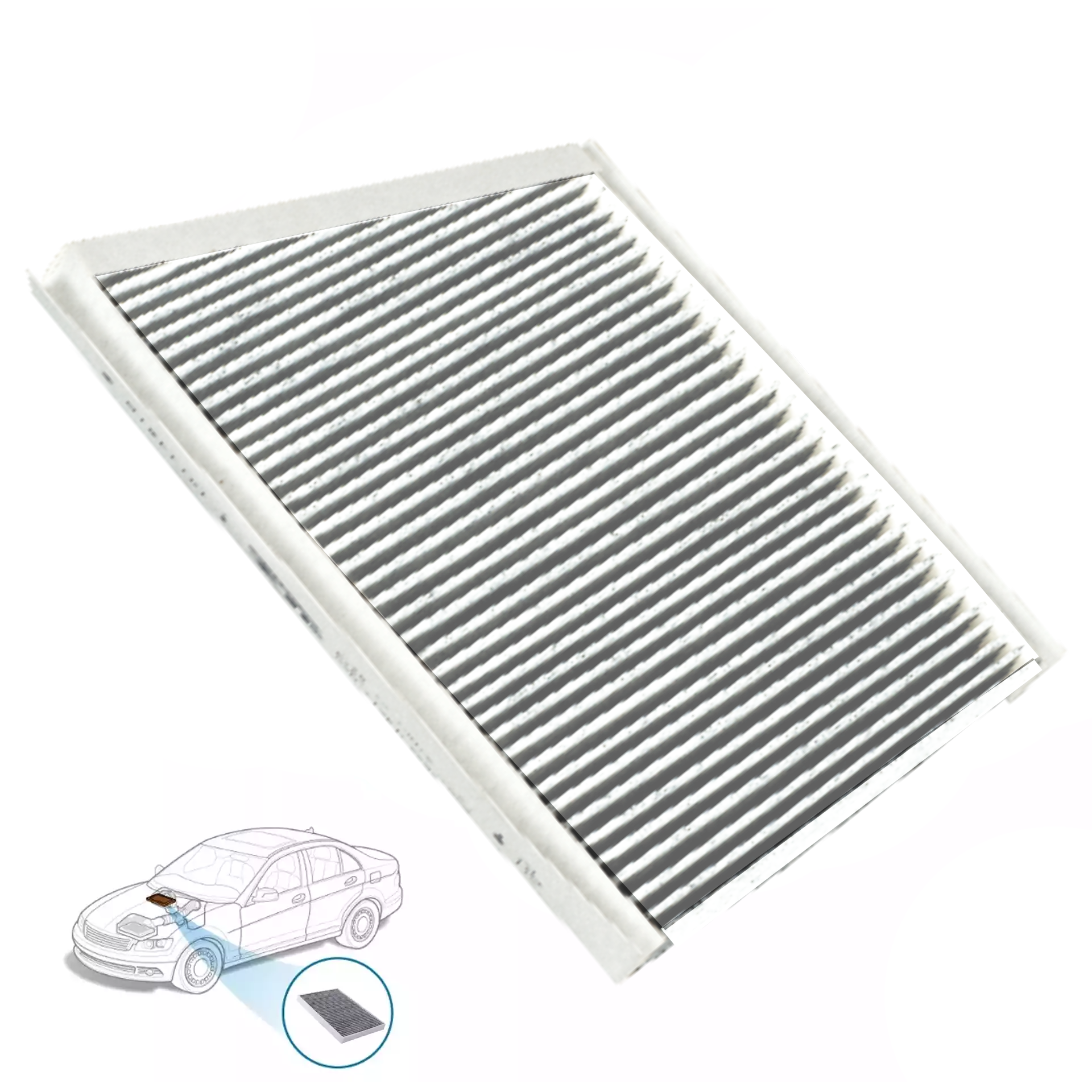 Buy ZIP Car Cabin Air Filter for Mercedes Benz C Class Sedan W203 (2007-2010)