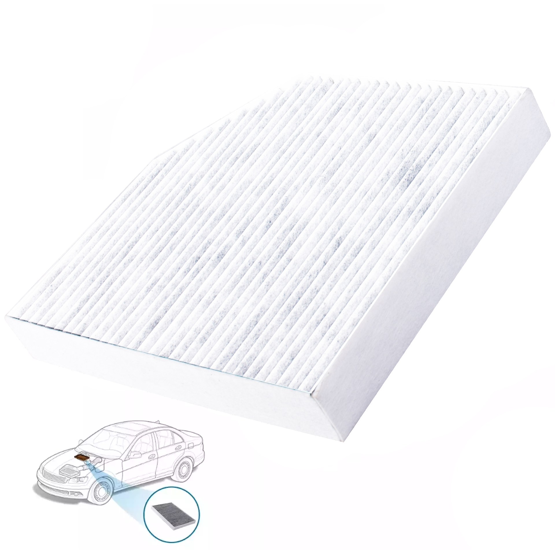 Buy ZIP Car Cabin Air Filter for Mercedes Benz GLE-Class W164 SUV (2015-2024) Set Of 2 PCS