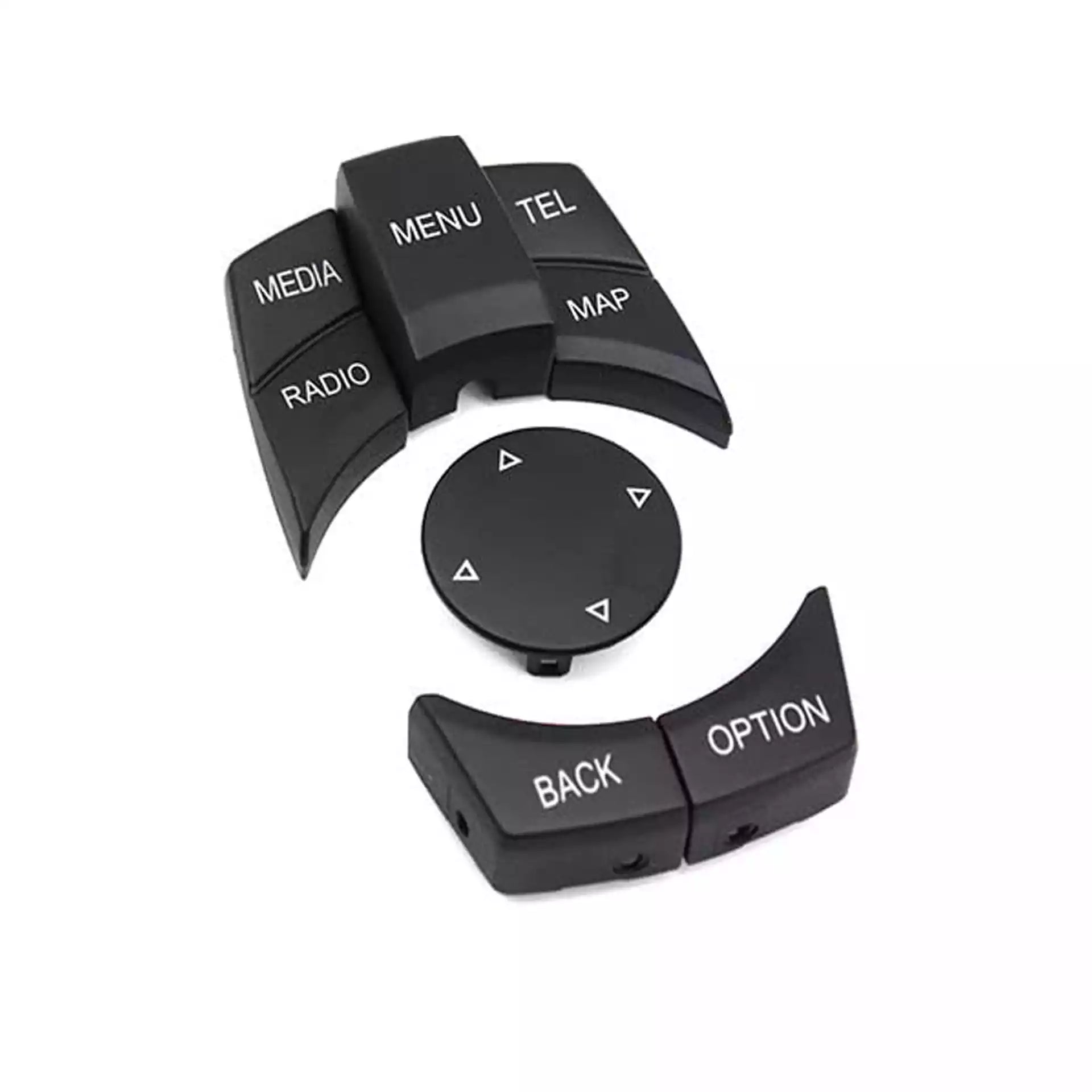 BMW 5 Series Sedan (2004-2010) Black CIC Multimedia Buttons Model B (E60) 1