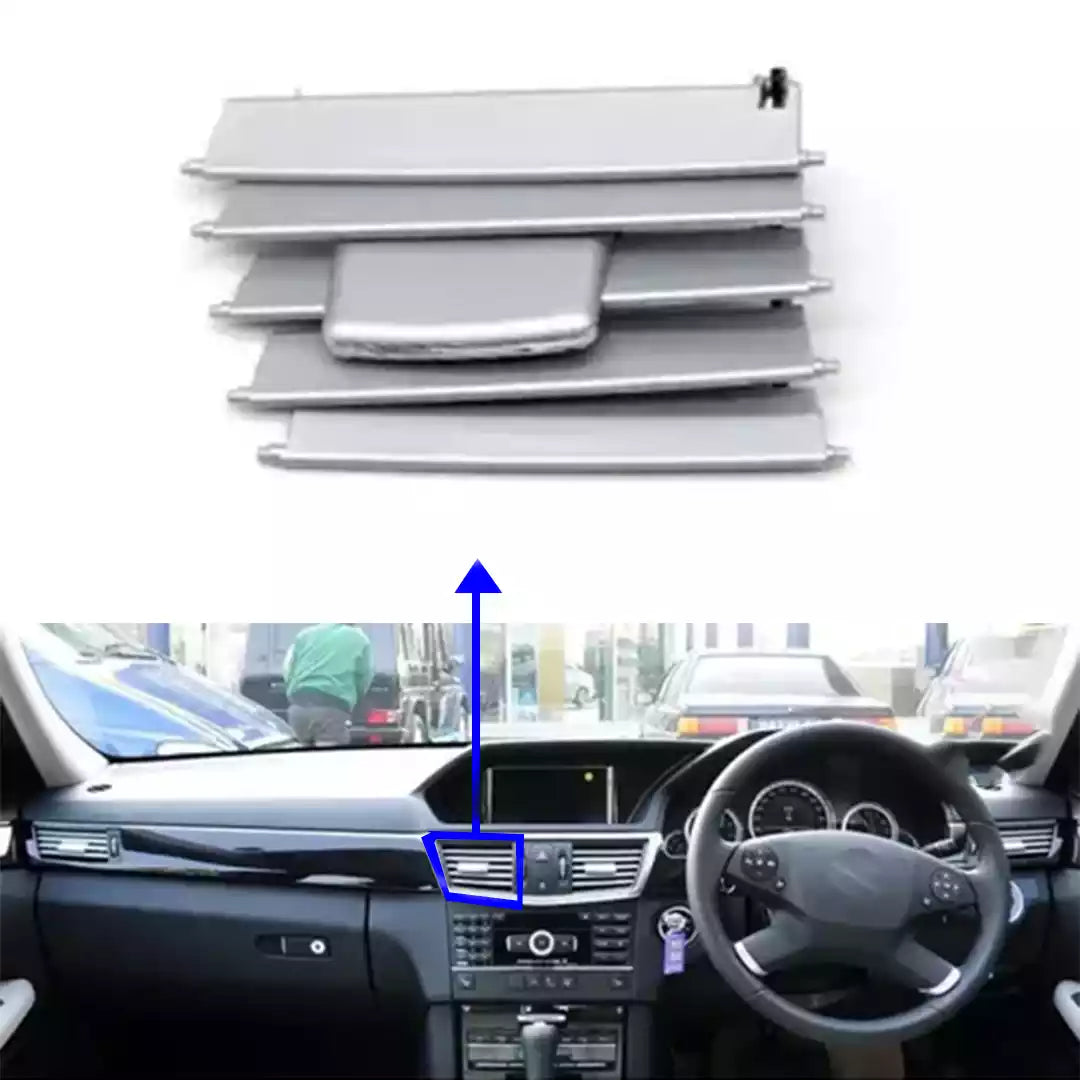 Buy Mercedes Benz E Class Sedan (2009-2012) Silver Central Left AC Vent Grille Repair Kit (W212)