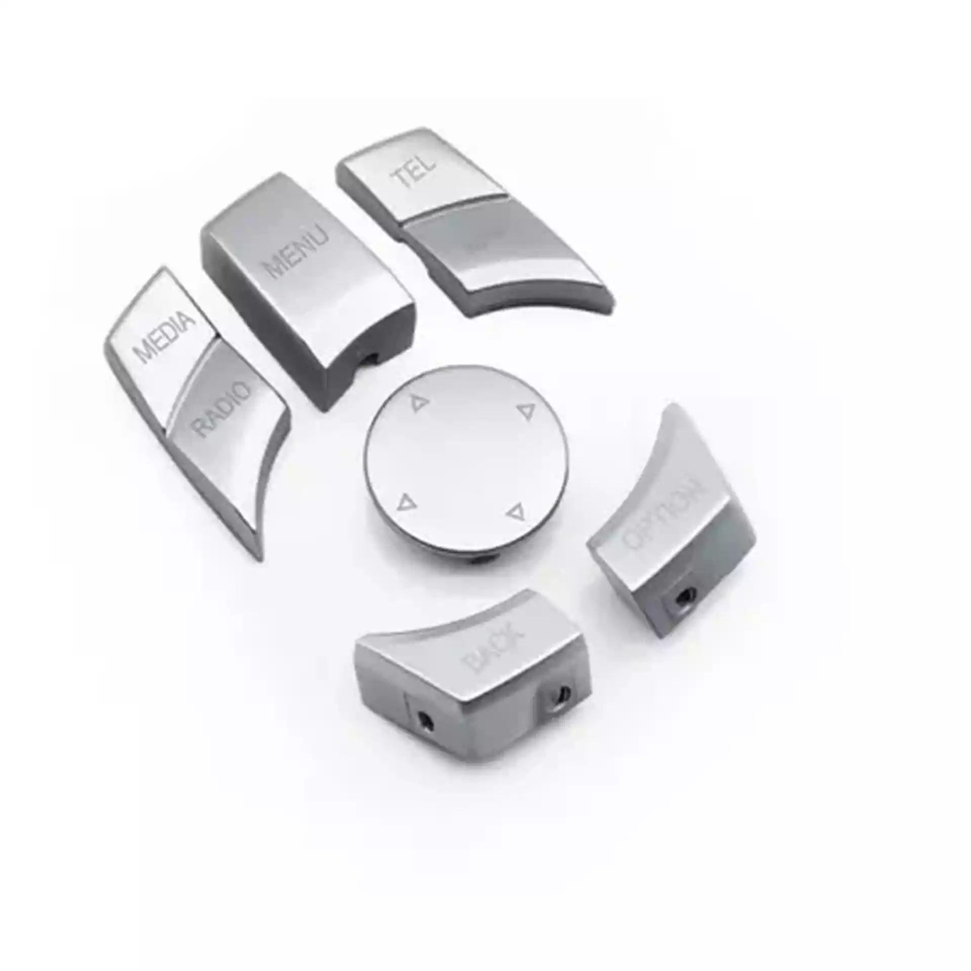 BMW 5 Series Sedan (2004-2010) Chrome CIC Multimedia Buttons Model B (E60) 1