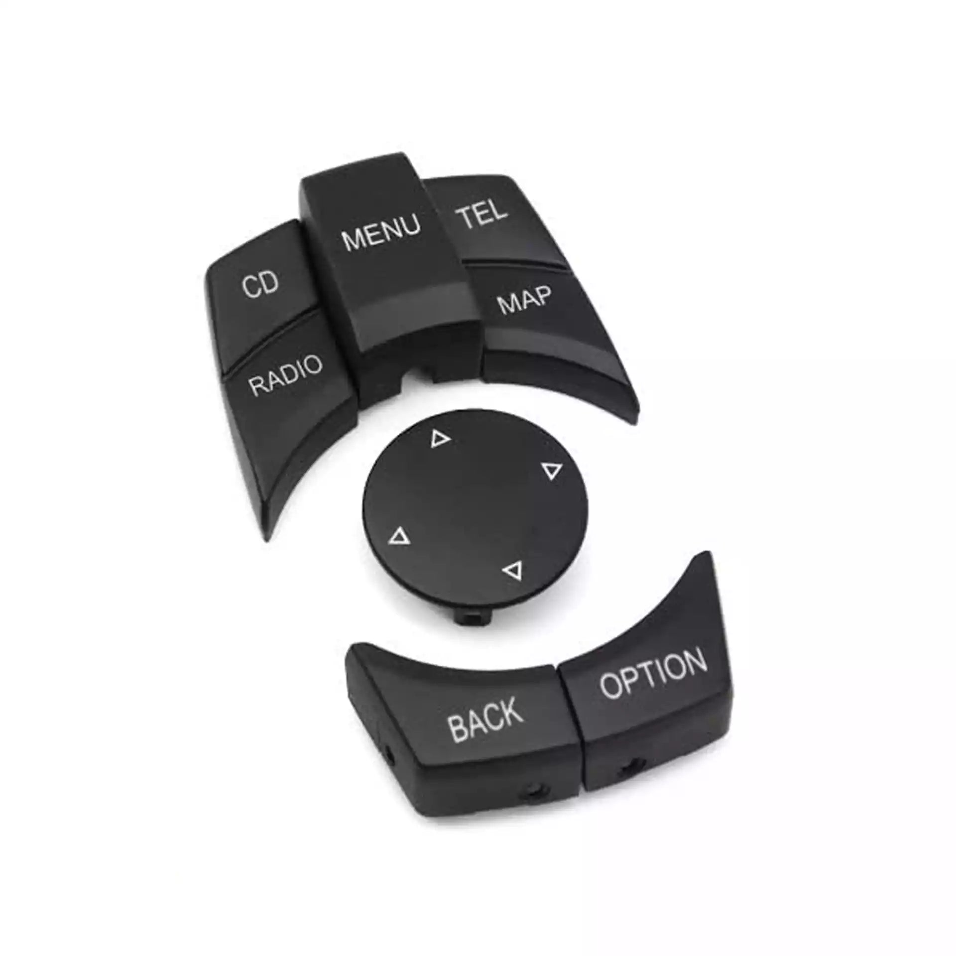 BMW 5 Series Sedan (2004-2010) Black CIC Multimedia Buttons Model A (E60) 1