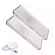 Buy ZIP Car Cabin Air Filter for Audi A6 C6 Sedan (2004 to 2011) SET OF 2 PCS
