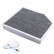 Bu ZIP Car Cabin Air Filter with Activated Carbon for Audi A8 Sedan (2010-2017)