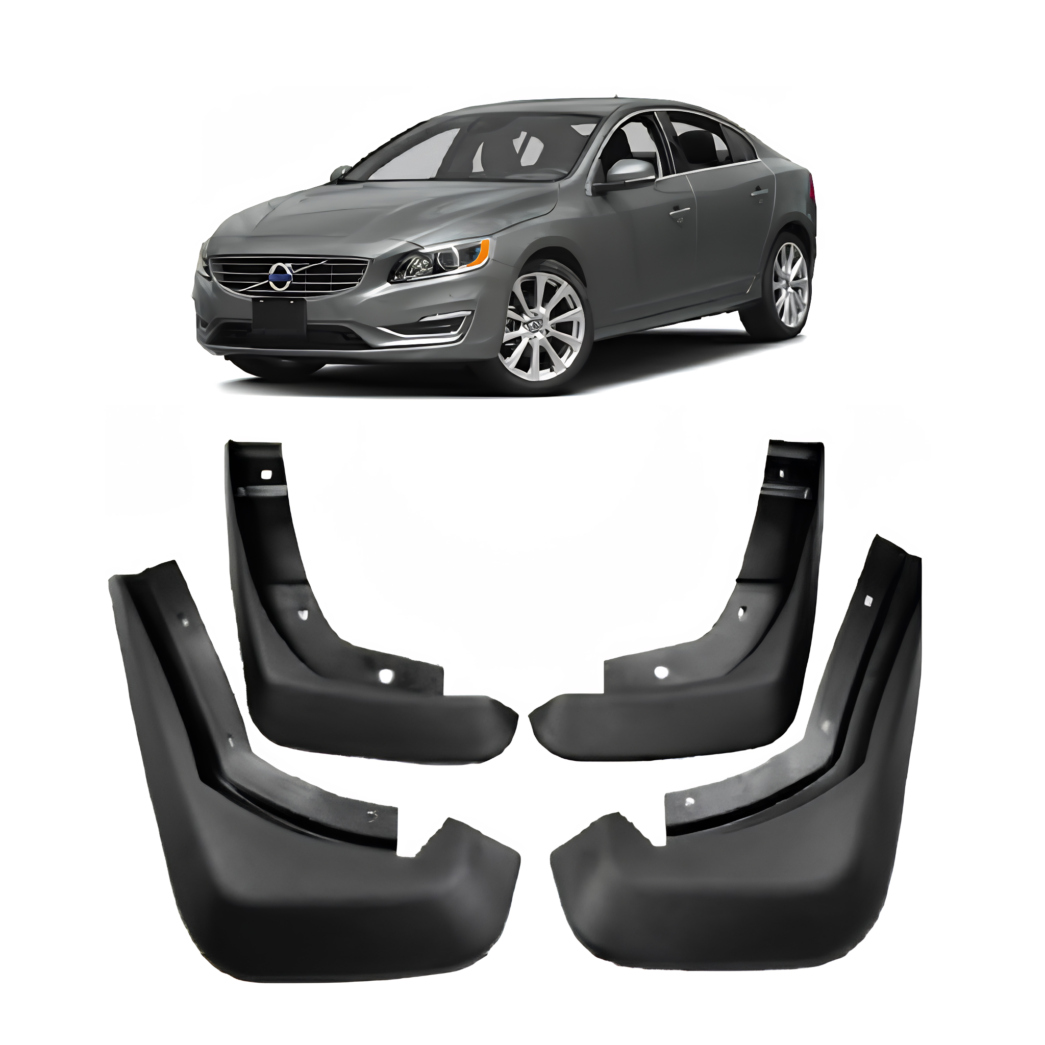 Mud Flaps Set for Volvo S60 Sedan (2012-2019)-5
