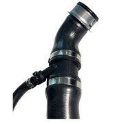 Upper Left Radiator Hose Pipe for MERCEDES-BENZ C-CLASS W204 (2007-2014) in Black color Reinforced Rubber with quick coupling
