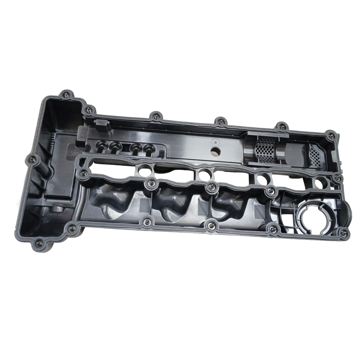 Valve Tappet Cover for MERCEDES-BENZ E-CLASS W212 (2009-2016) in Black color with breather valve, Polymer or Aluminum material