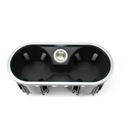 Water Cup Holder Assembly for PORSCHE CAYENNE 92A (2010-2018) in Black color Matte Chrome