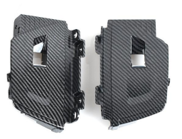 Window Regulator Outer Cover Pair for BMW X4 G02 (2018-2020) in Carbon Fiber color