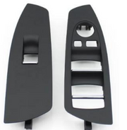 Window Switch Panel Pair for BMW 7 SERIES F01 (2009-2015) in Black color 2 Pcs