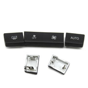 BMW 3 Series Sedan (2011-2019) Black Dashboard AC Button Set 5 Piece (pcs) (F30) 2