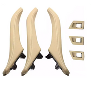 Buy BMW 5 Series Sedan (2010-2016) Beige Leather Door Pull Handle and Window Switch Panel Set (F10)