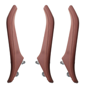 Buy BMW 5 Series Sedan (2010-2016) Red Brown Leather Door Pull Handle and Window Switch Panel Set (F10)