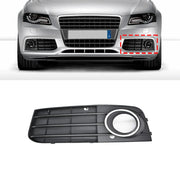 Front Left Fog Lamp Cover Perfect Fit for Audi A4 B8 Sedan (2009-2012) with a hole