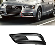 Front Left Fog Lamp Cover Perfect Fit for Audi A4 B8 Sedan (2009-2012) with a hole