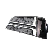 Front Left Fog Lamp Cover Perfect Fit for Audi A4 B9 Sedan (2015-2019) without hole (with chrome looks)
