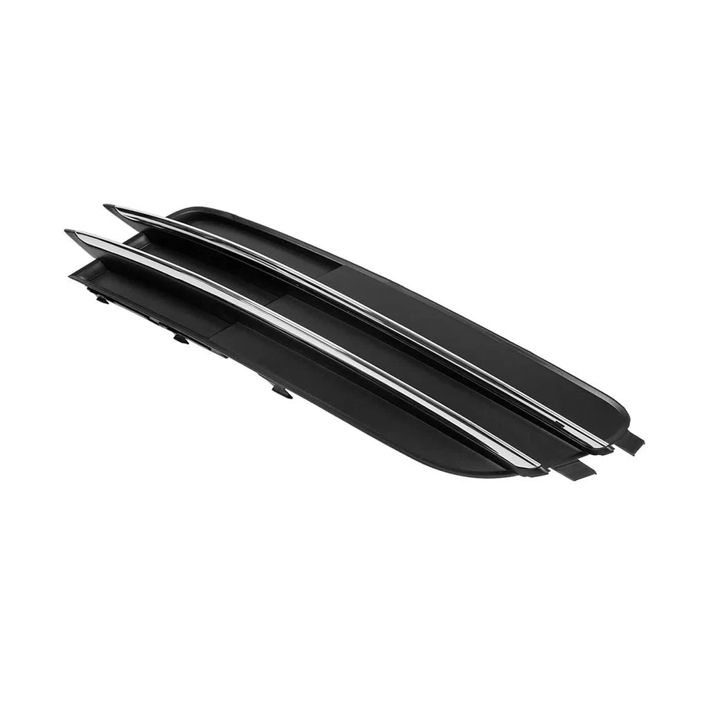 Front Left Fog Lamp Cover Perfect Fit for Audi A6 C7 Sedan (2012-2015) without hole (with touch of chrome)