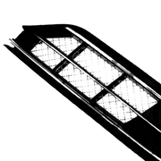 Front Left Fog Lamp Cover Perfect Fit for Audi A8 D4 Sedan (2012-2016) with a hole (with touch of chrome)
