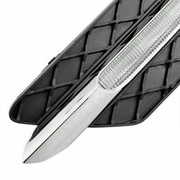 Front Left Fog Lamp Cover Perfect Fit for Mercedes Benz E Class W212 Sedan (2009-2013) without hole (with touch of chrome)