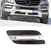 Front Left Fog Lamp Cover Perfect Fit for Mercedes Benz M Class W166 SUV (2011-2015) without hole (with touch of chrome)