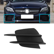 Front Left Fog Lamp Cover Perfect Fit for Mercedes Benz C Class W205 Sedan (2018-2021) without hole